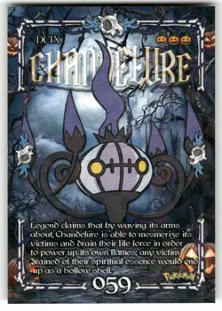 Chandelure #59- Cracked Ice Holo - Prisma Trick or Treat Cards - Pokemon - Image 1