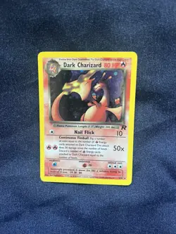 Pokemon TCG Dark Charizard 4/82 Team Rocket Holo Rare WOTC Card - Image 1