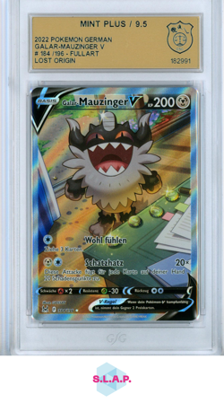 GALAR-MAUZINGER V POKEMON 184 2022 VERLORENER URSPRUNG - GERMAN GSG 9.5 - Image 1