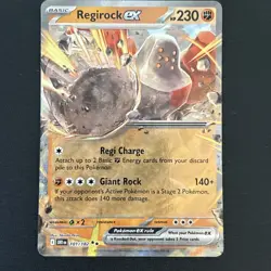 Regirock ex 101/182 Double Rare Destined Rivals Pokemon - Image 1
