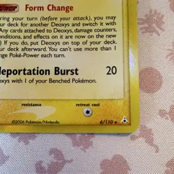 Pokemon Deoxys Delta Species EX Holon Phantoms Holo Rare 6/110 - Image 4
