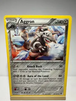 Aggron 59/101 Rare Plasma Blast Pokemon Moderately Played - Image 1