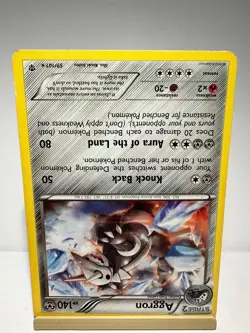 Aggron 59/101 Rare Plasma Blast Pokemon Moderately Played - Image 2