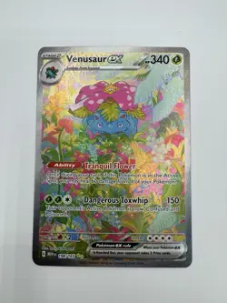 Pokemon Venusaur ex 198/165 Illustration Rare Full Art Holo Scarlet & Violet 15… - Image 1