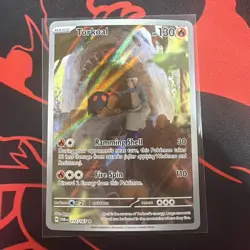 Pokemon NM Holo Torkoal - 172/167 Illustration Rare SV06: Twilight Masquerade - Image 1