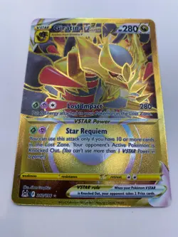 Pokemon TCG Giratina VSTAR (Secret) 212/196 Swsh11: Lost Origin Holo - Image 1