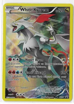 Pokemon White Kyurem TCG XY XY81 Holo Black Star Promo Full Art NM - Image 1