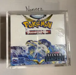Pokemon Sword & Shield Silver Tempest Booster Box FACTORY SEALED ACRYLIC ENCASED 820650860911 - Image 1