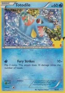 Pokemon Totodile (Holo) (18h/50) McDonald's Collection 2021 LP - Image 1