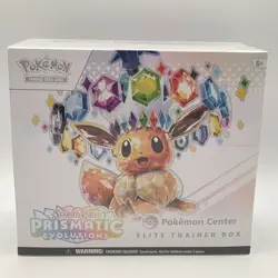 Sealed Prismatic Evolutions Pokemon Center Elite Trainer Box W/Acrylic SV PRE - Image 1