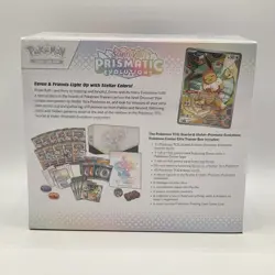 Sealed Prismatic Evolutions Pokemon Center Elite Trainer Box W/Acrylic SV PRE - Image 4