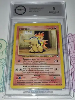 Pokemon - Feurigel - AA 5 - 2000 Neo Genesis - DE - Vintage - no CGC PSA Grading - Image 1