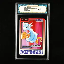 TQG 9.5 MINT+ 1997 Pokemon Bandai Carddass JPN Dratini No.147 - Image 1