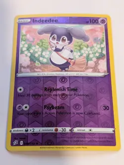 Indeedee 088/192 - Rebel Clash Pokemon Reverse Holo Foil Nice! - Image 1