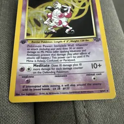 1999 Pokemon TCG 1st Edition Mr. Mime Holo 6/64 Jungle Set Holo Rare - Image 3