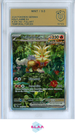 KEILFLAMME EX POKEMON 204 2024 GEWALTEN DER ZEIT - GERMAN GSG 9 - Image 1