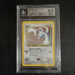 Pokemon Neo Genesis Unlimited 2000 Holo Rare Lugia 9/111 BGS 8.5 - Image 1