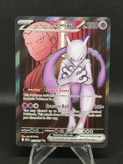 Pokemon TCG Team Rocket’s Mewtwo ex 213/182 Ultra Rare Destined Rivals - Image 1