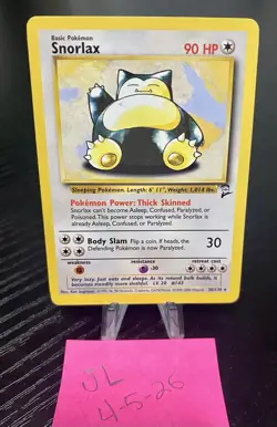 Pokemon TCG Snorlax 30/130 Base Set 2 Non Holo Rare - Image 1