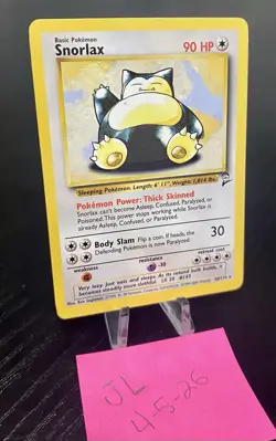 Pokemon TCG Snorlax 30/130 Base Set 2 Non Holo Rare - Image 2