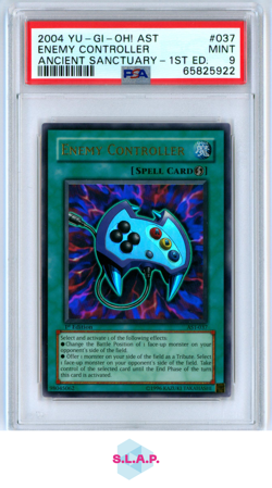 ENEMY CONTROLLER YU-GI-OH #037 2004 ANCIENT SANCTUARY N/A ENGLISH PSA 9 - Image 1
