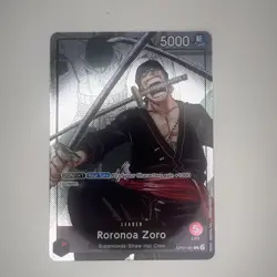 OP01-001 Roronoa Zoro Leader 25th Edition Parallel One Piece TCG English - Image 1