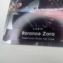 OP01-001 Roronoa Zoro Leader 25th Edition Parallel One Piece TCG English - Image 4