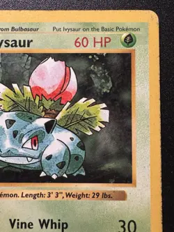 1st Edition Shadowless Ivysaur 30/102 Base Set Pokemon Card Rare HP - Image 4