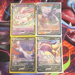 Pokemon V Lot - Sylveon, Aerodactyl, Honchkrow, Skuntank - 4 Cards NM SHIPS FAST - Image 1