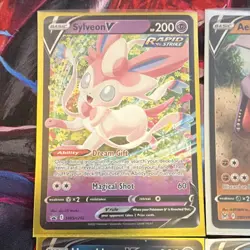 Pokemon V Lot - Sylveon, Aerodactyl, Honchkrow, Skuntank - 4 Cards NM SHIPS FAST - Image 2