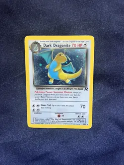 Pokemon TCG Dark Dragonite 5/82 Team Rocket Holo Rare WOTC Card - Image 1