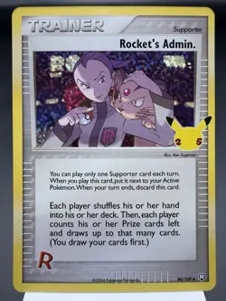 Rocket’s Admin 86/109 - Holo - Celebrations Pokemon Card MINT - Image 1