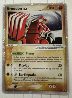 Pokemon Groudon ex 038 Nintendo Promo Holo Basic Card 100 HP English - Image 1