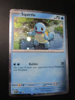 SQUIRTLE HOLO POKEMON CARD SVP BLACK STAR PROMO 048 NEVER PLAYED NM M HD SWIRL - Image 3