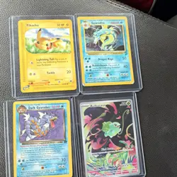 Pokemon TCG EX Expedition 4-Card Lot Pikachu Gyarados Dark Gyarados Bulbasaur - Image 1