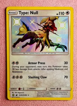 Type: Null | SV45/SV94 | Hidden Fates Shiny Vault | Pokemon Card Shiny Holo | NM - Image 1