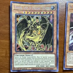 Yu-Gi-Oh! Hamon MP21, Slifer TN19, Exodia TN19 1st Ed Holo Card Lot - Image 2