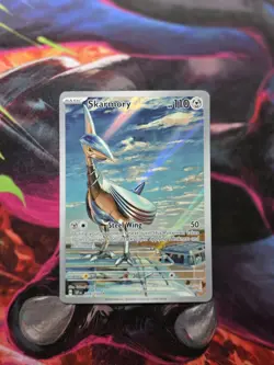 Pokemon TCG Skarmory 209/191 2024 Surging Sparks Illustration Rare Card NM - Image 1