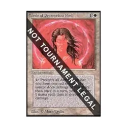 WOTC MtG Collector's Ed Circle of Protection: Red (CE) (C) NM - Image 1