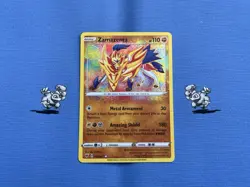 Pokemon TCG Zamazenta 102/186 SW&SH Vivid Voltage (M) Holo Full Art Rainbow Rare - Image 1