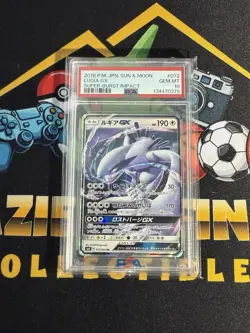 PSA 10 Lugia GX 072 Pokemon Sun & Moon Super Burst Impact Japanese 2018 - Image 1