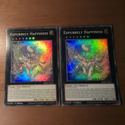 2 X AMDE-EN017 Expurrely Happiness Super Rare YuGiOh - Image 1