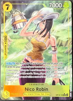 OP15-109 Nico Robin Alt Art Adventure on KAMIs Island One Piece TCG English Card - Image 1