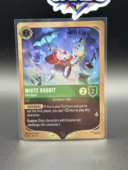 Disney Lorcana Winterspell White Rabbit Late Again PROMO 29/P3 - Image 1