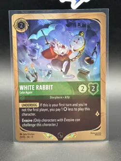 Disney Lorcana Winterspell White Rabbit Late Again PROMO 29/P3 - Image 5