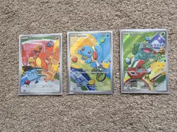 Pokemon TCG First Partner Illustration Collection Series 1 Kanto GEN 1 3x Cards - Image 1