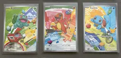 Pokemon TCG First Partner Illustration Collection Series 1 Kanto GEN 1 3x Cards - Image 1