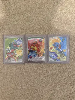 Pokemon TCG First Partner Illustration Collection Series 1 Kanto GEN 1 3x Cards - Image 1