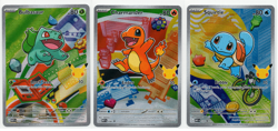 Pokemon TCG First Partner Illustration Collection Series 1 Kanto GEN 1 3x Cards - Image 1