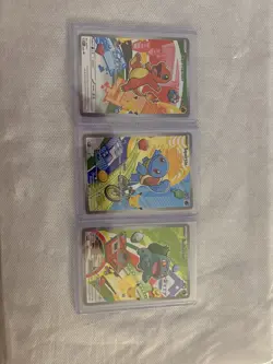 Pokemon TCG First Partner Illustration Collection Series 1 Kanto GEN 1 3x Cards - Image 1